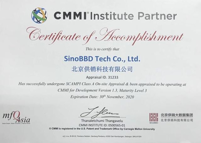 北京供銷(xiāo)科技獲CMMI3級(jí)認(rèn)證，研發(fā)管理能力邁上新臺(tái)階，引領(lǐng)北京軟件開(kāi)發(fā)新標(biāo)桿